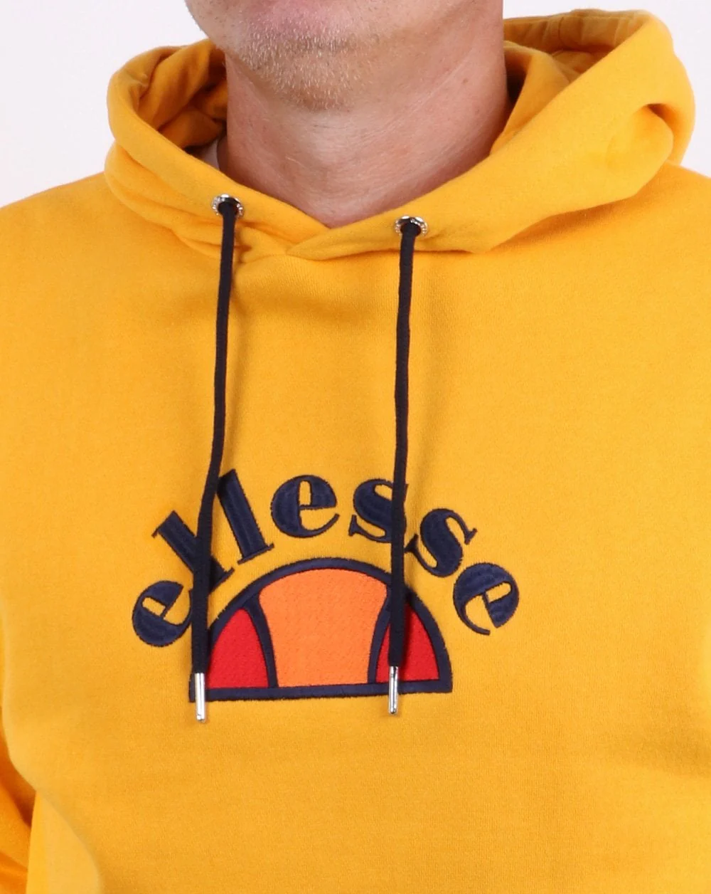 Ellesse Arc Logo Hoody Yellow - Image 2