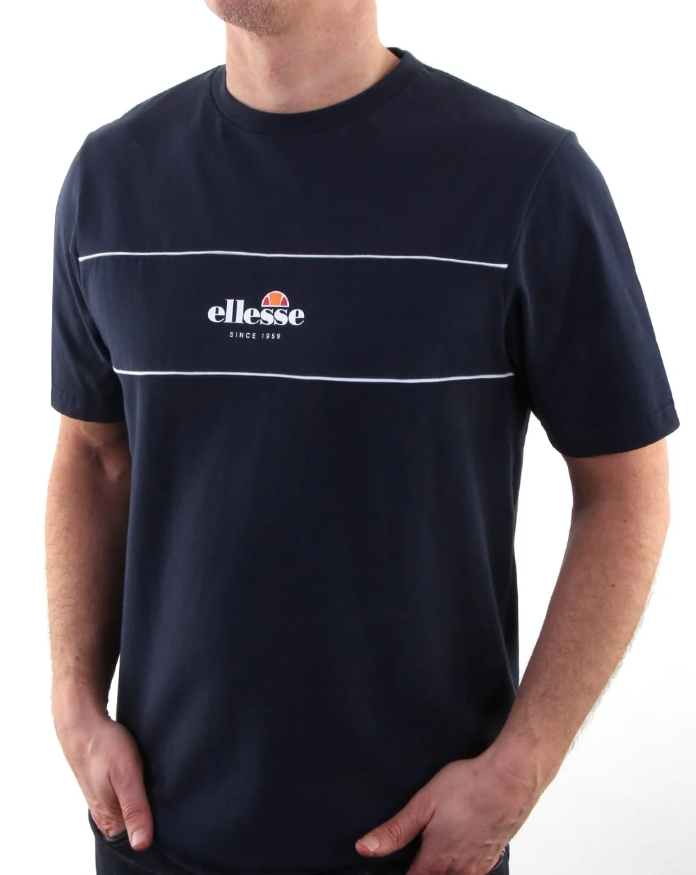 Ellesse Cannavaro T Shirt Navy - Image 2