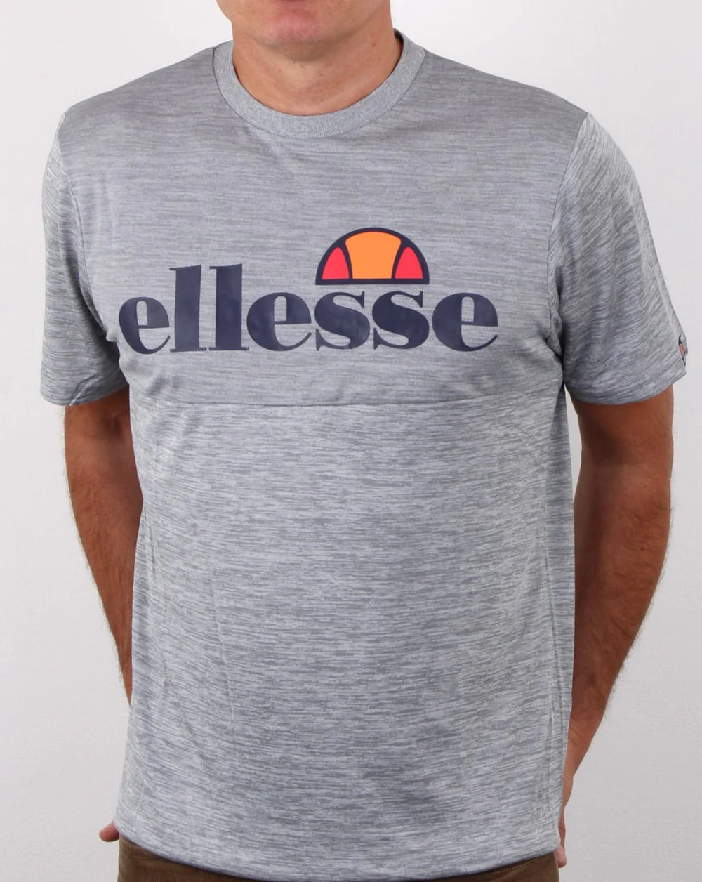 Ellesse Canzi T Shirt Grey Marl - Image 3