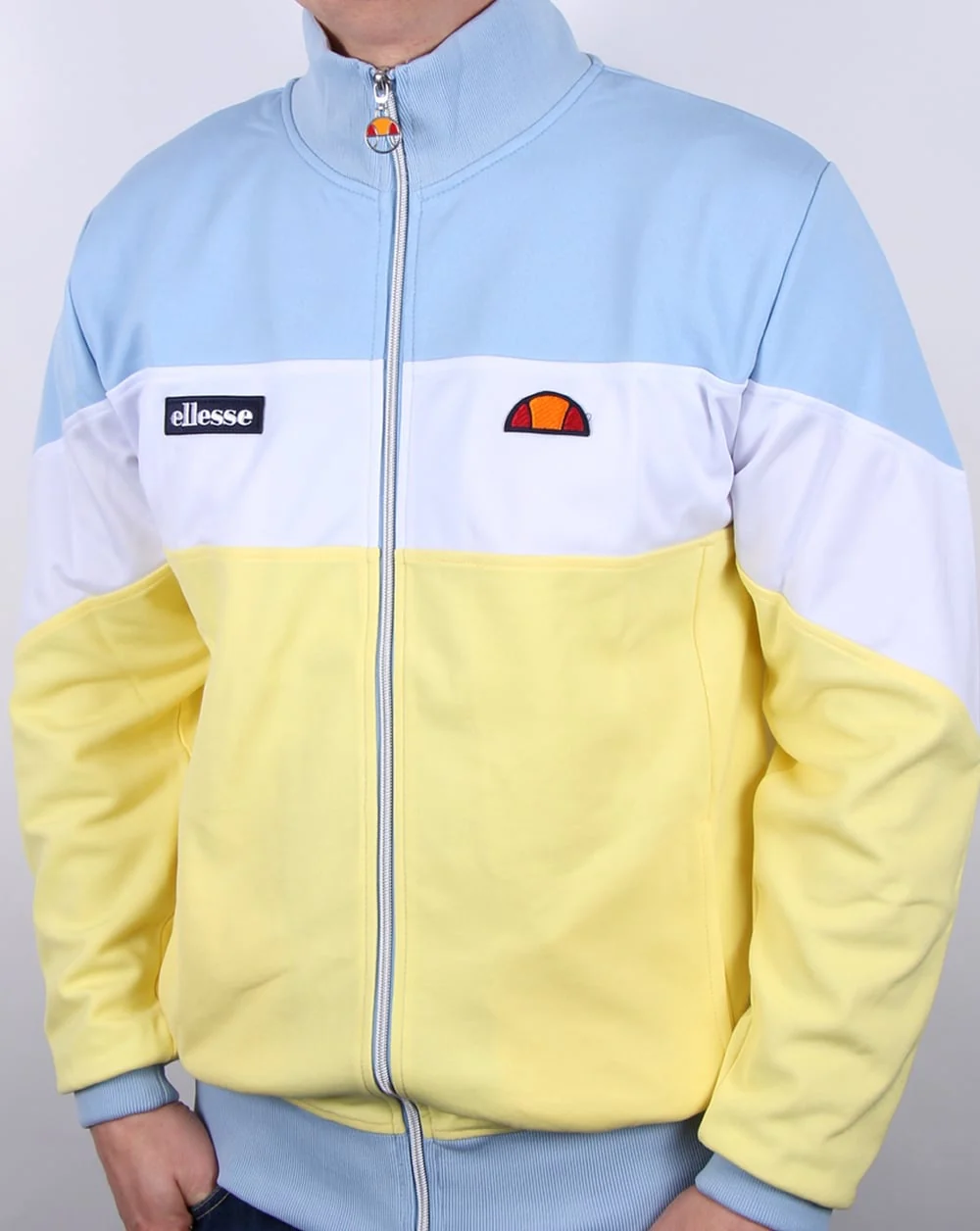 Ellesse Caprini Track Top Lemon/white/sky - Image 3