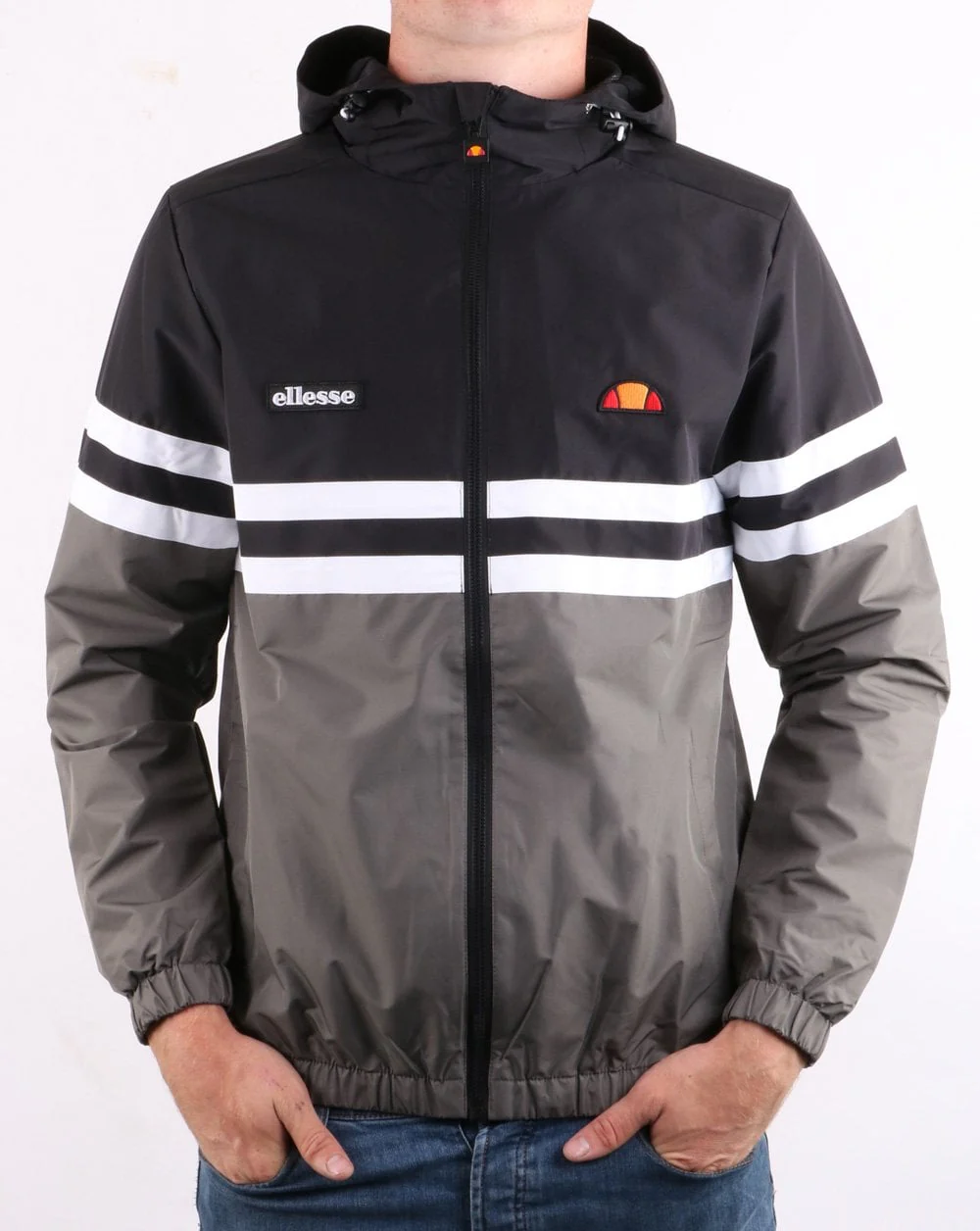 Ellesse Carpio Jacket Black/Grey - Image 3
