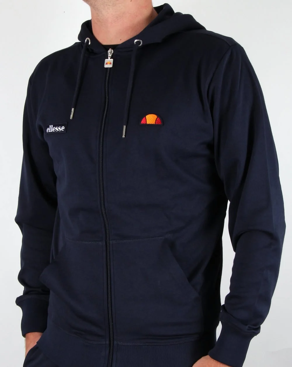 Ellesse Cervo Track Top Hood Navy - Image 3