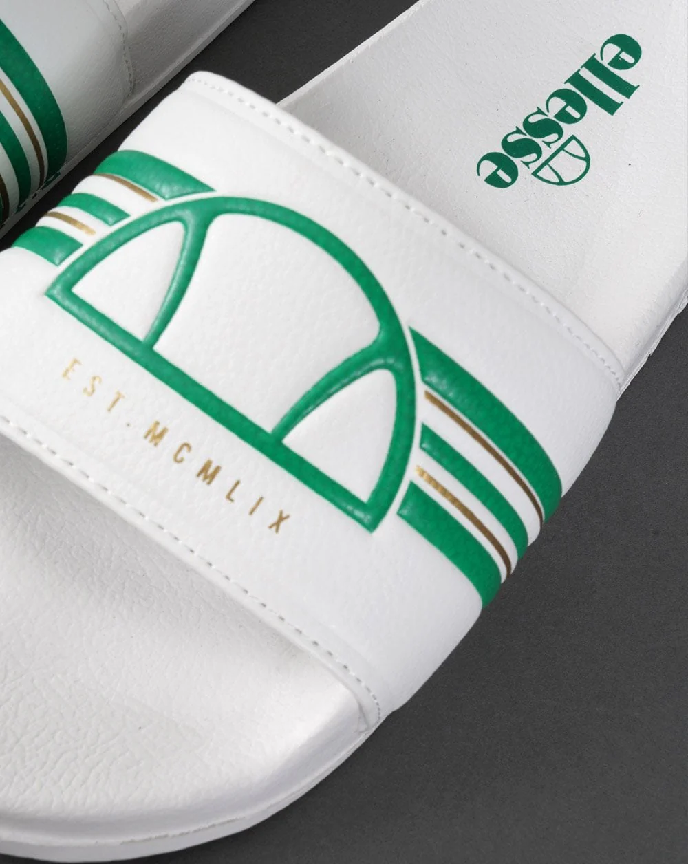 Ellesse Club Slide White/green - Image 2