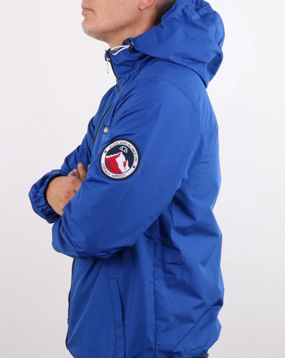 Ellesse Coated Shell Jacket Blue - Image 4