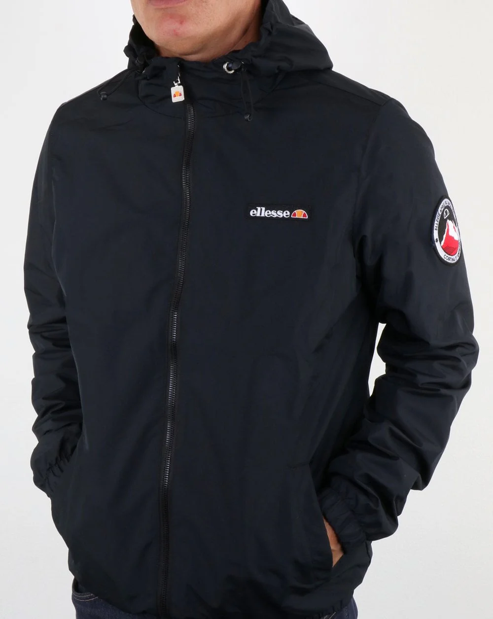 Ellesse Coated Terrace Jacket Black - Image 2