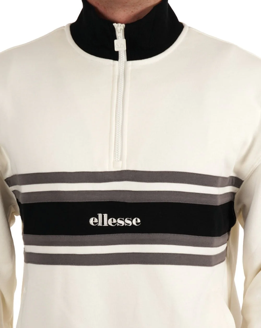 Ellesse Cossoine 1/2 Zip Top Off White - Image 2