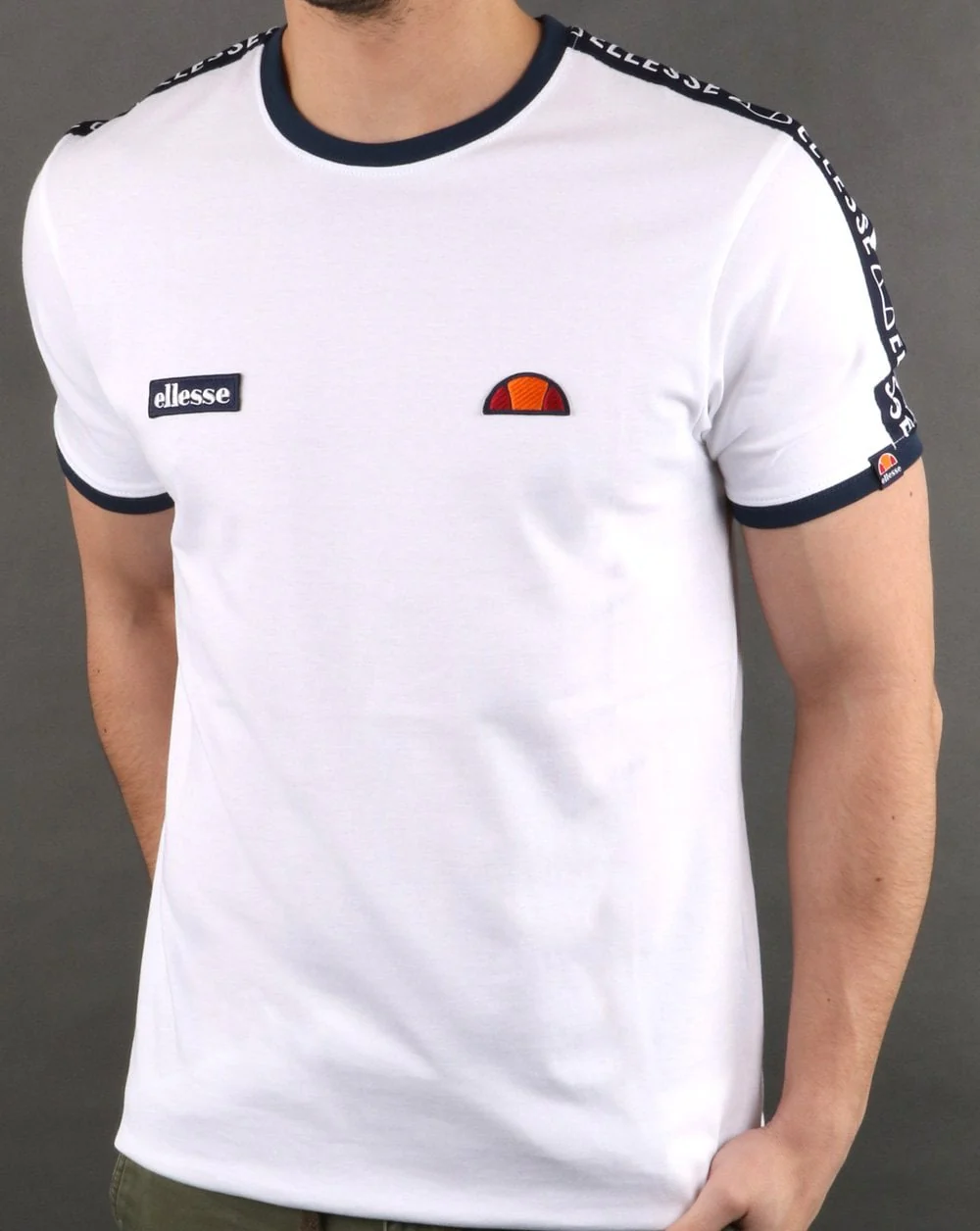 Ellesse Fede Taped T Shirt White - Image 4