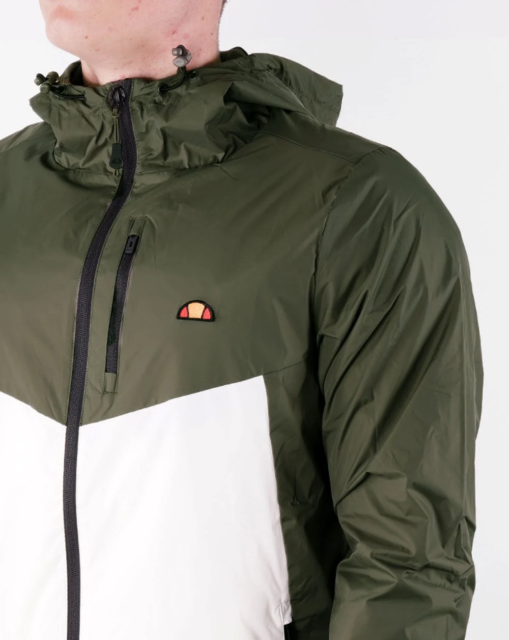 Ellesse Fraction 2 Jacket Khaki/Off White - Image 2