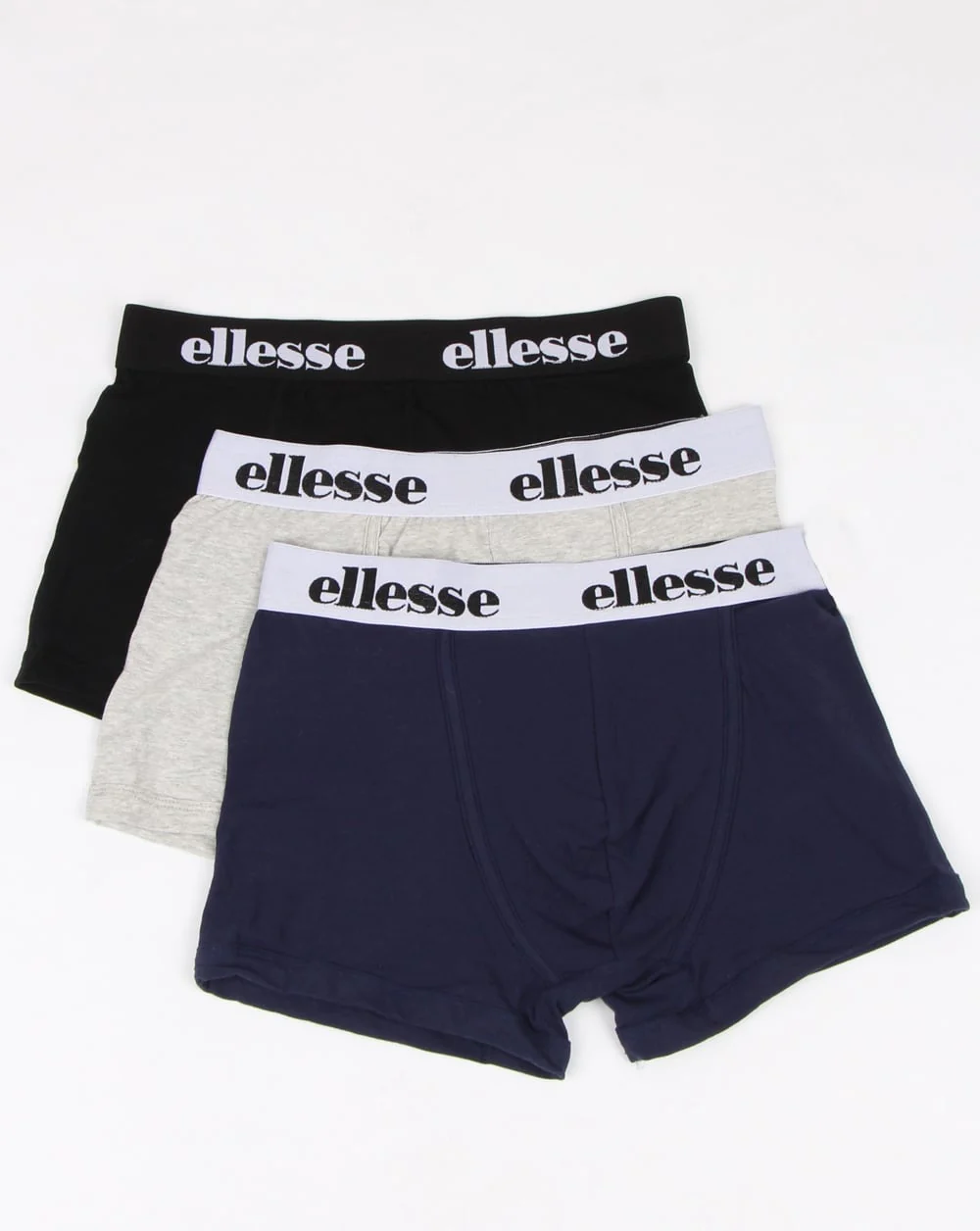 Ellesse Hali Triple Pack Boxers Black/grey/navy - Image 2