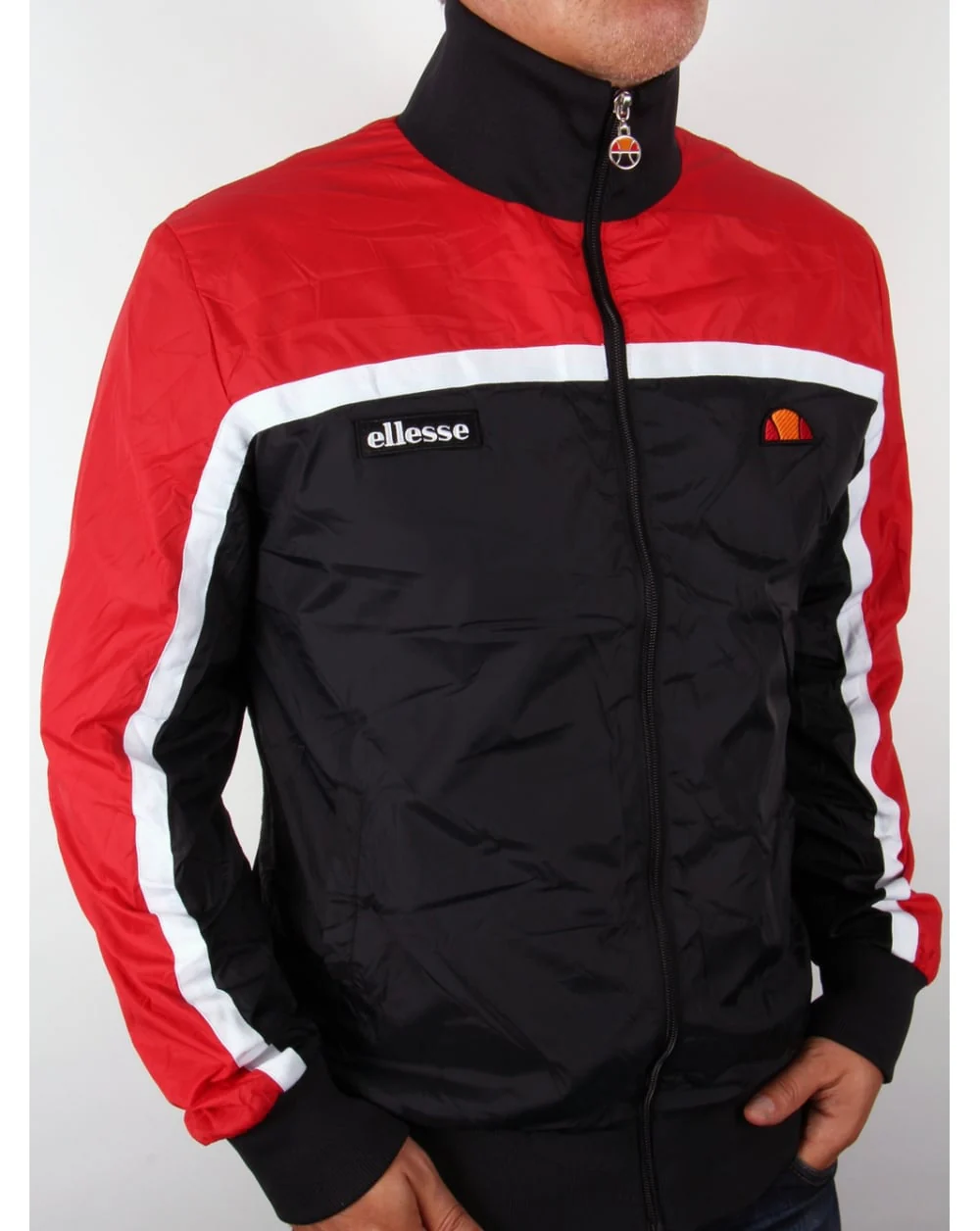 Ellesse Jetty Windbreaker Black/Red - Image 3