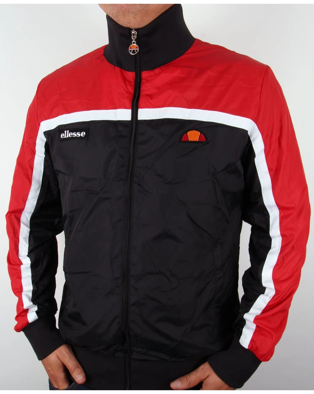 Ellesse Jetty Windbreaker Black/Red - Image 4