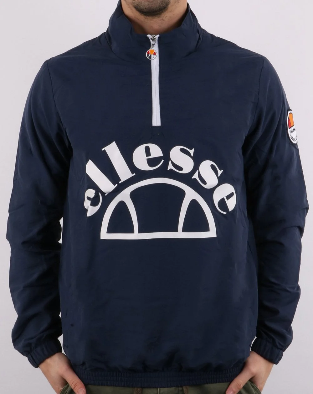Ellesse Junio Qtr Zip Jacket Navy - Image 3