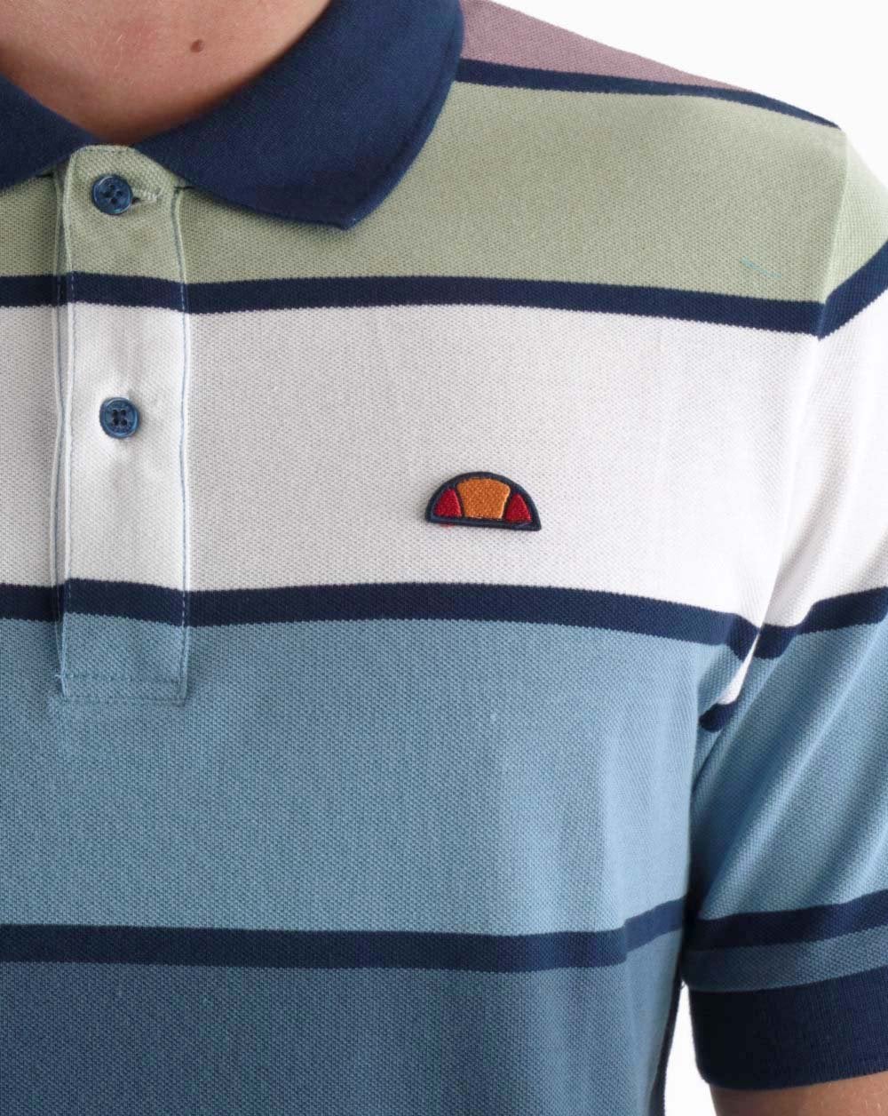Ellesse Kyle Striped Polo Shirt Multi - Image 2