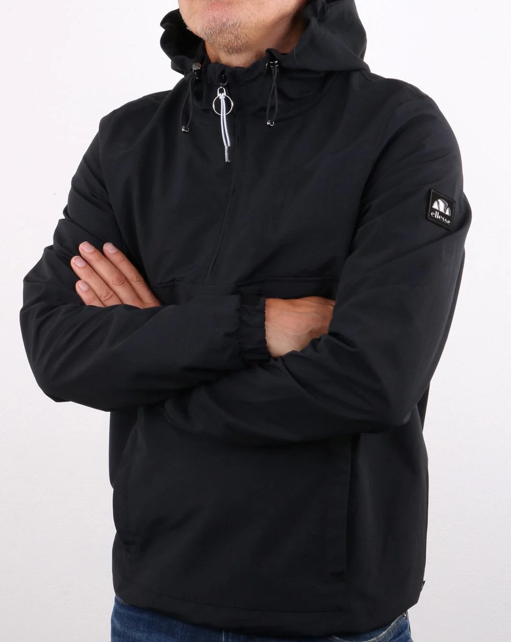 Ellesse Lancioni Overhead Jacket Black - Image 2