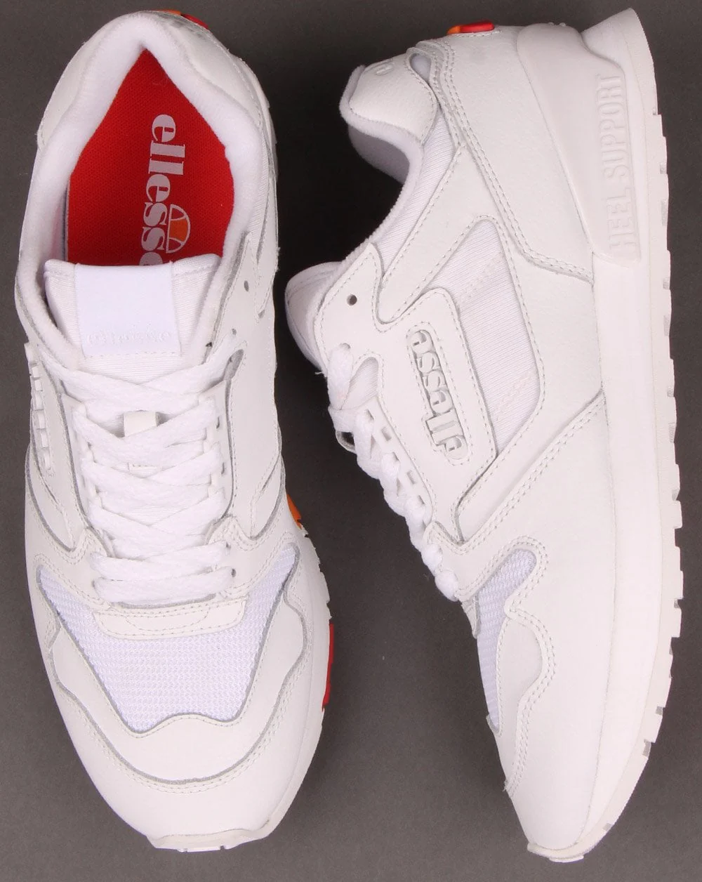 Ellesse Leather Trainers White - Image 2