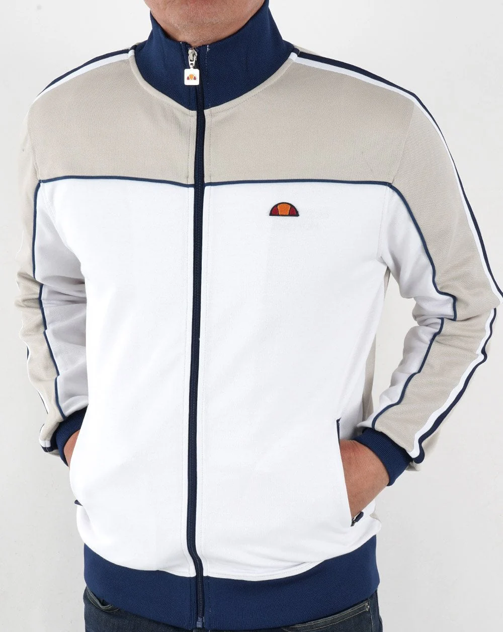 Ellesse Libra Track Top Light Grey - Image 3