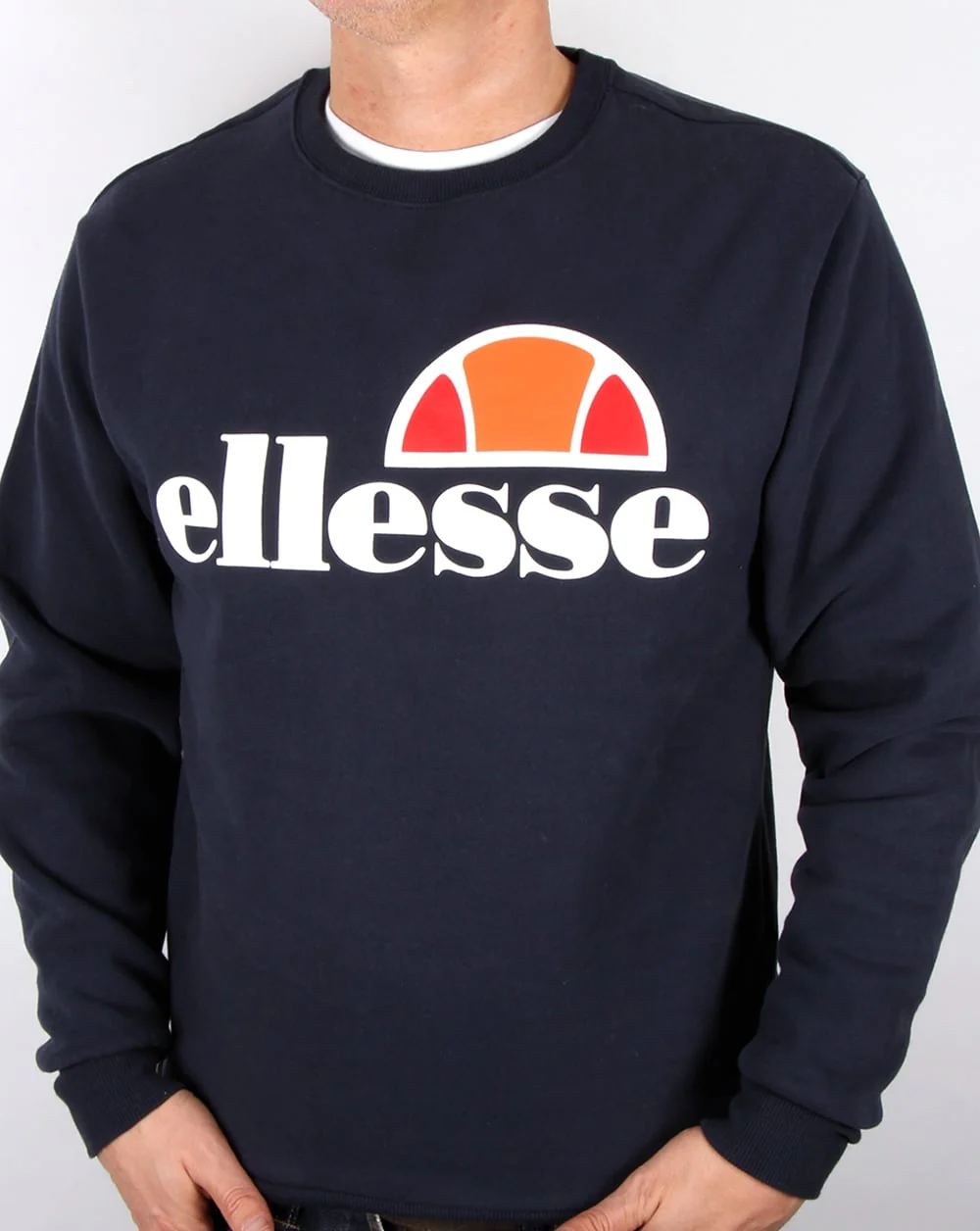 Ellesse Logo Sweatshirt Navy - Image 3