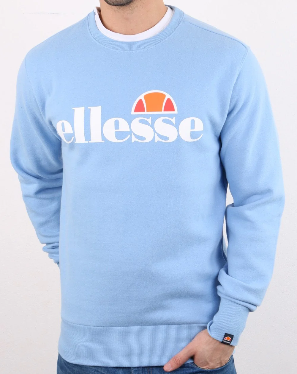 Ellesse Logo Sweatshirt Sky Blue - Image 2