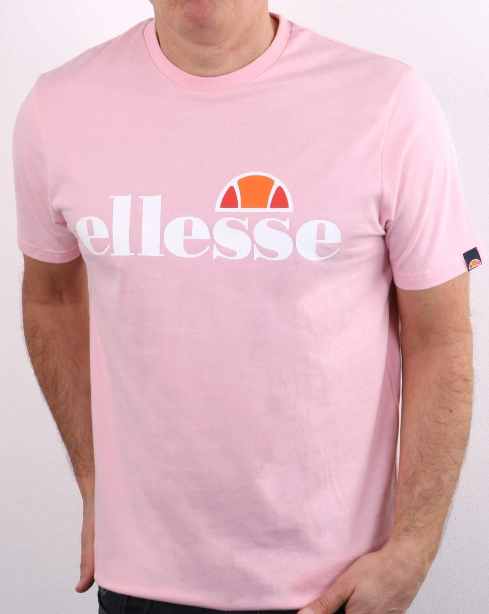 Ellesse Logo T Shirt Light Pink - Image 3