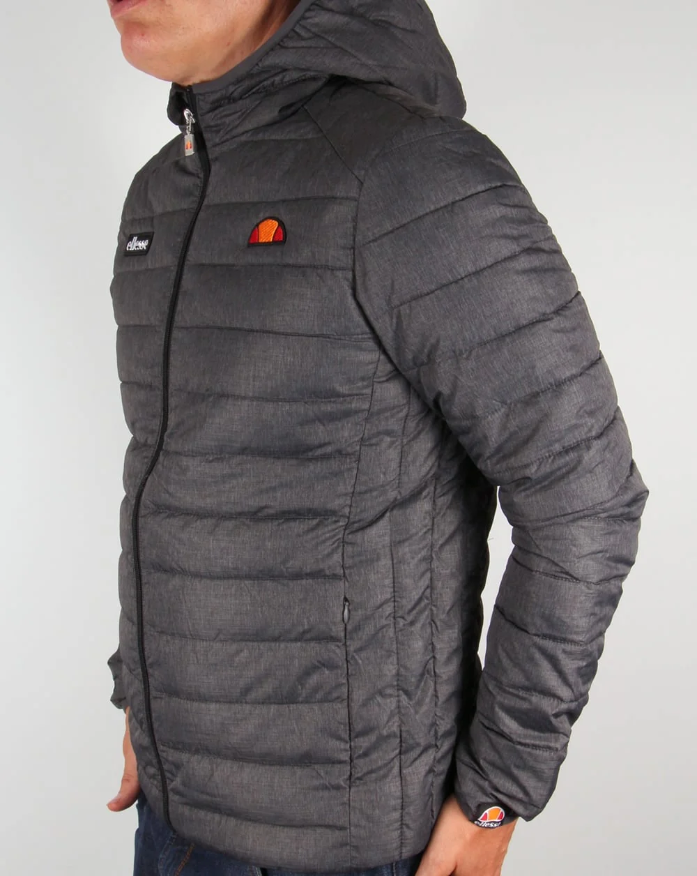 Ellesse Lombardy Bubble Jacket Graphite Grey - Image 3