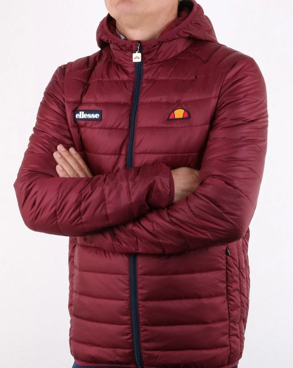 Ellesse Lombardy Padded Jacket Burgundy - Image 3