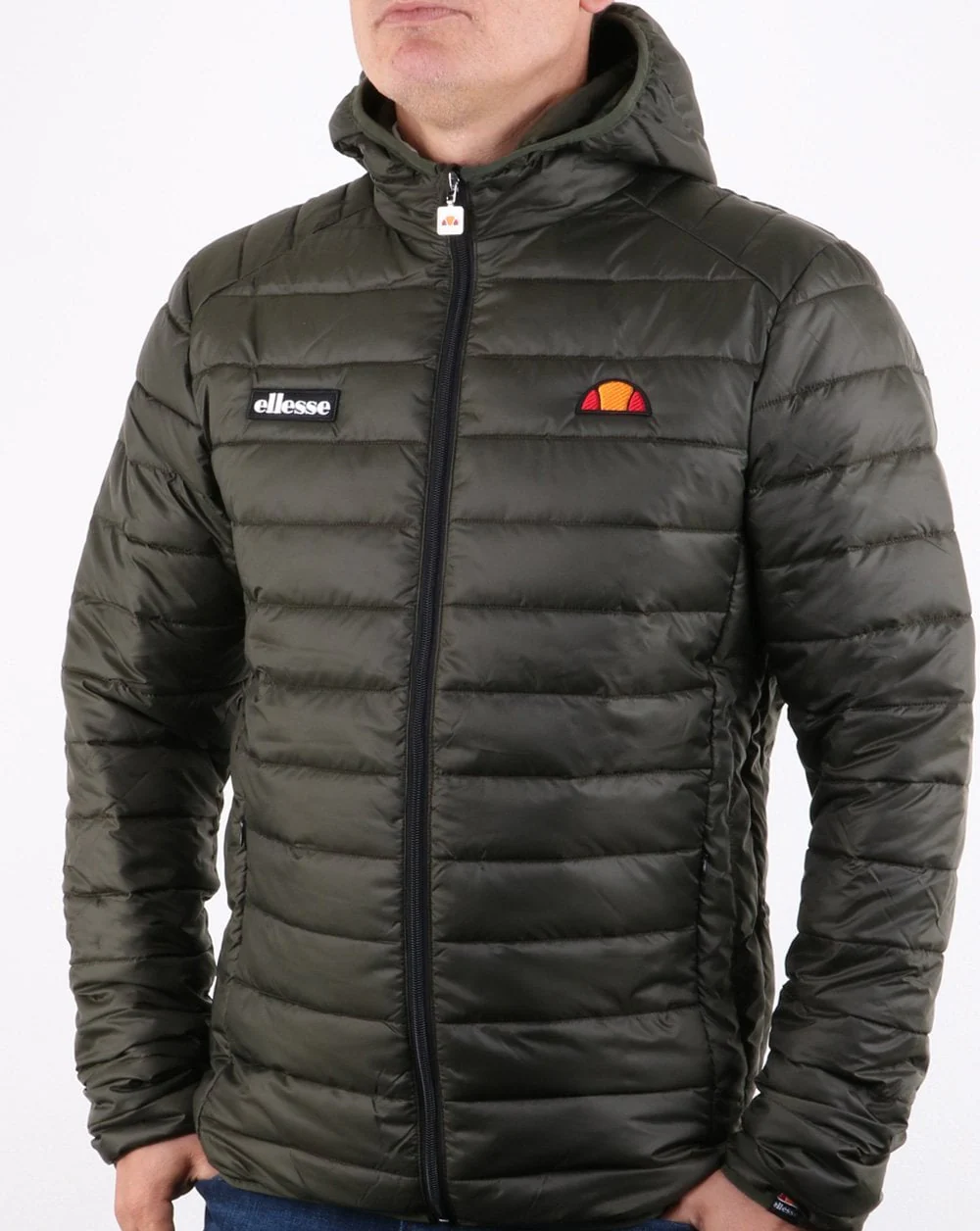 Ellesse Lombardy Padded Jacket Khaki Green - Image 2