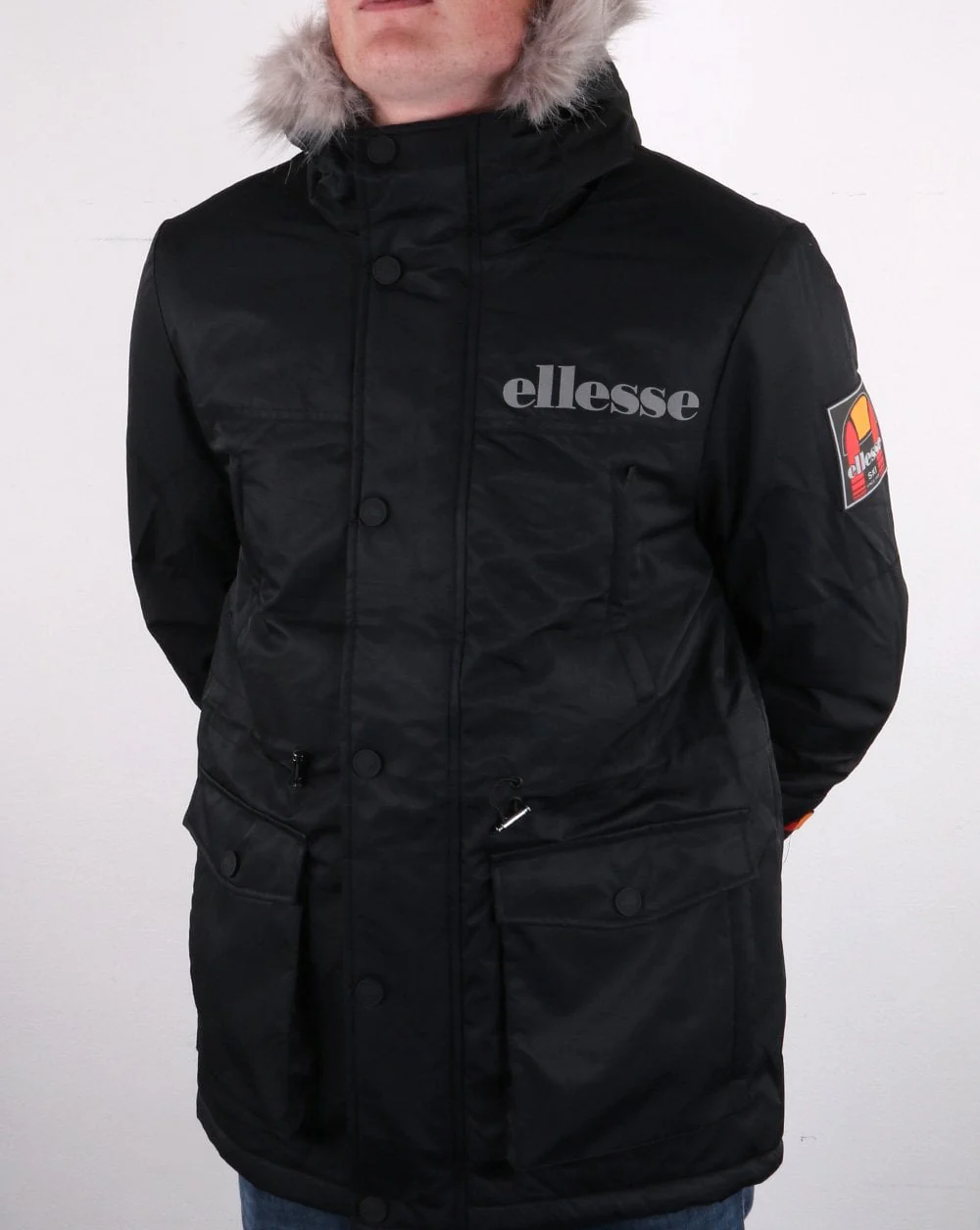 Ellesse Mazzo Parka Black - Image 3
