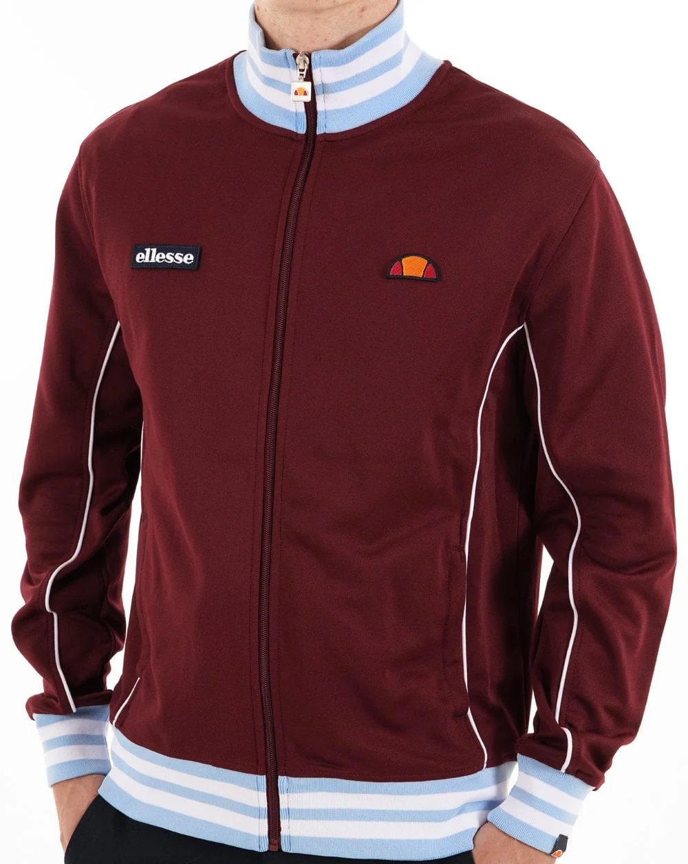 Ellesse Milan Track Top Claret Sky - Image 2