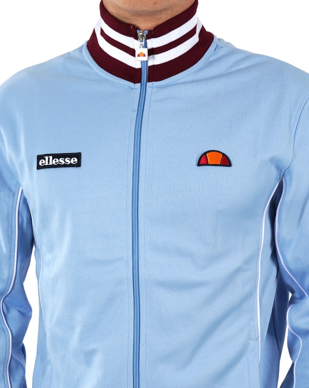 Ellesse Milan Track Top Sky Claret - Image 2