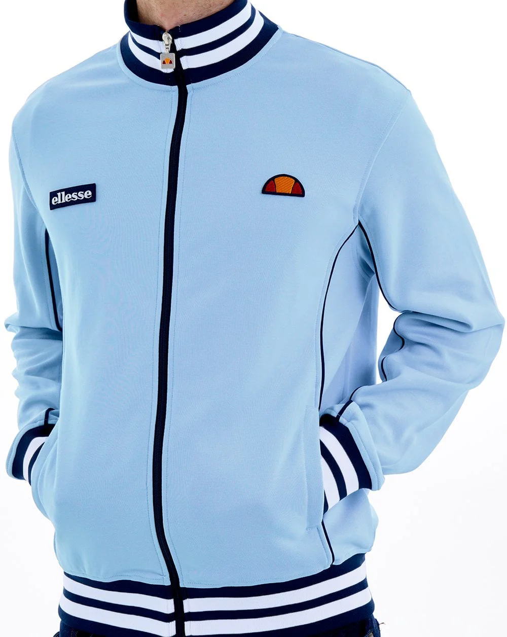 Ellesse Milan Track Top Sky Navy - Image 4