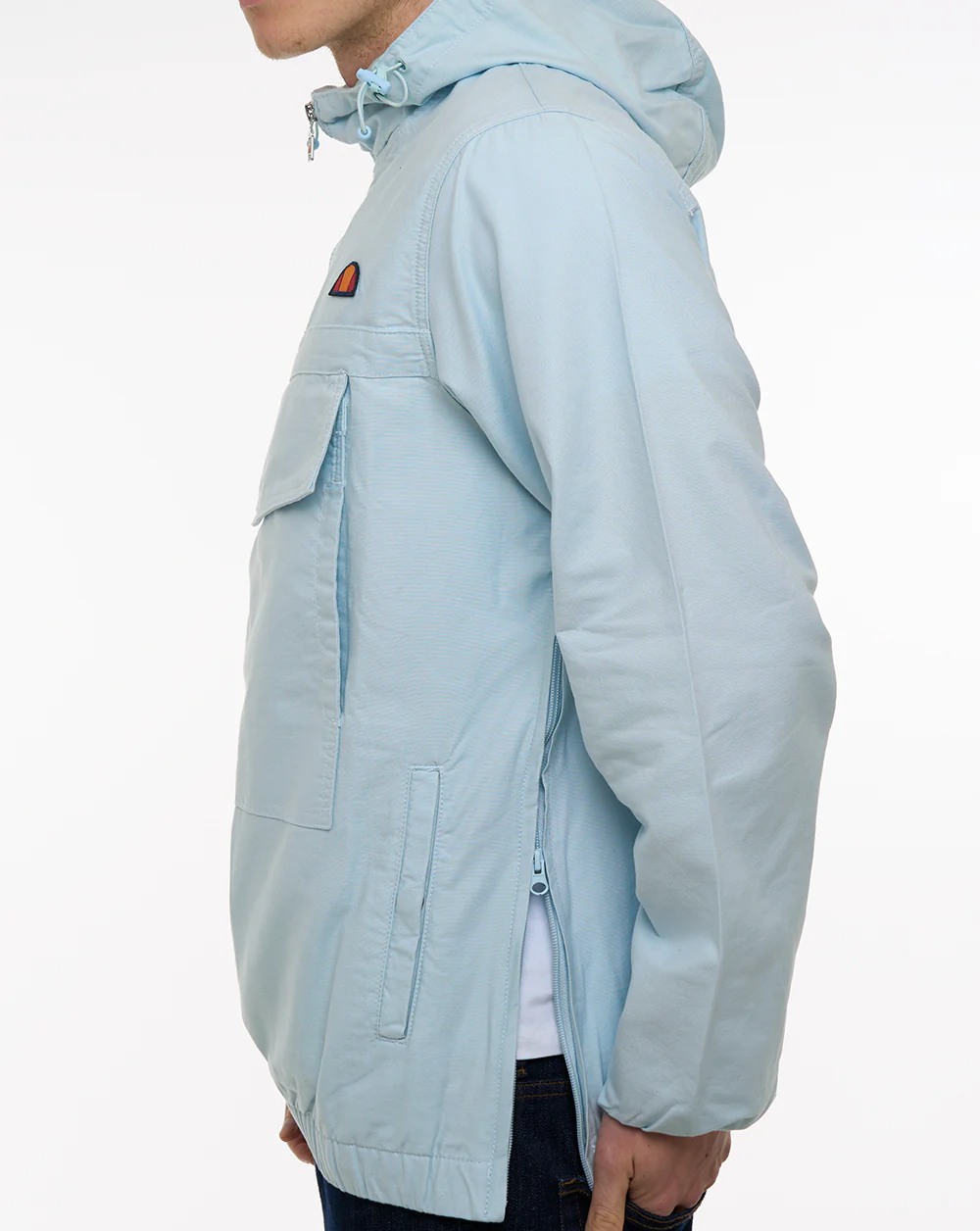 Ellesse Mont Canvas Overhead Jacket Light Blue - Image 2