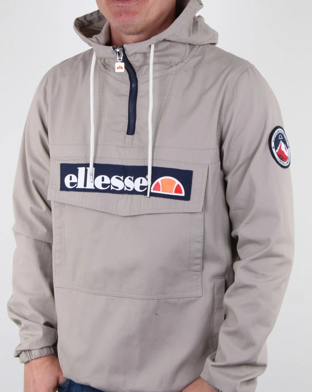 Ellesse Mont Canvas Jacket Grey Stone - Image 3