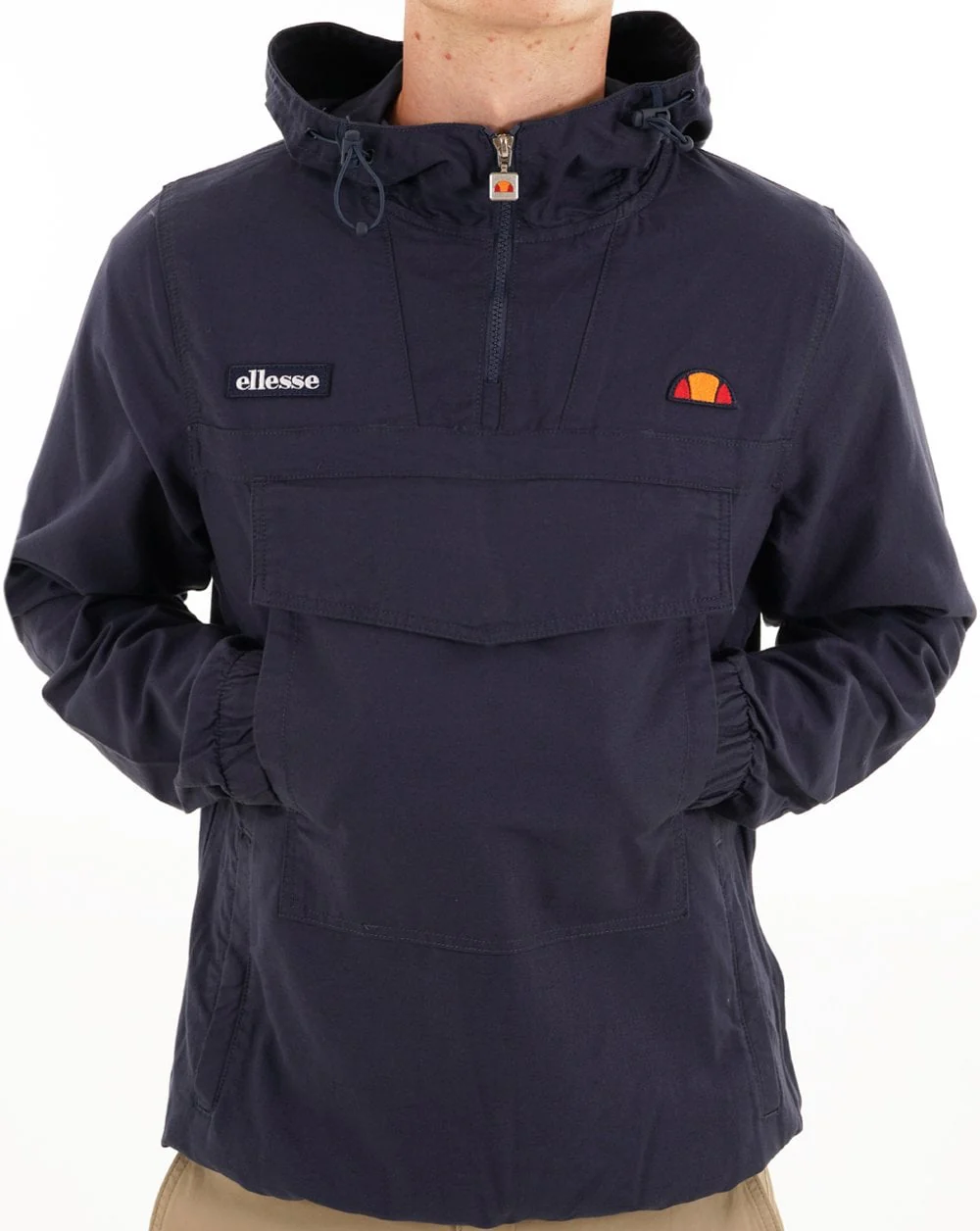 Ellesse Mont Canvas Overhead Jacket Navy - Image 2