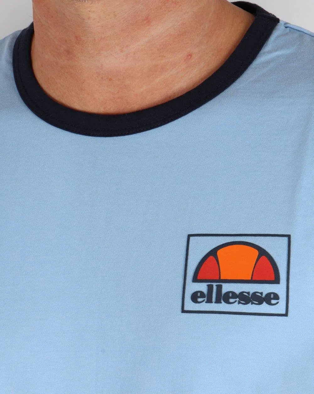 Ellesse New Ringer T-shirt Sky Blue - Image 2