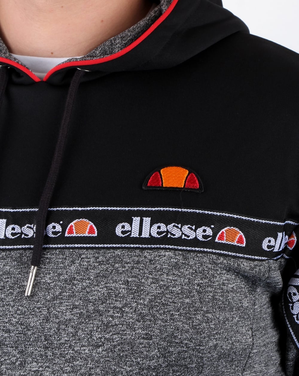 Ellesse Ottey Oh Hoody Black/charcoal Marl - Image 2