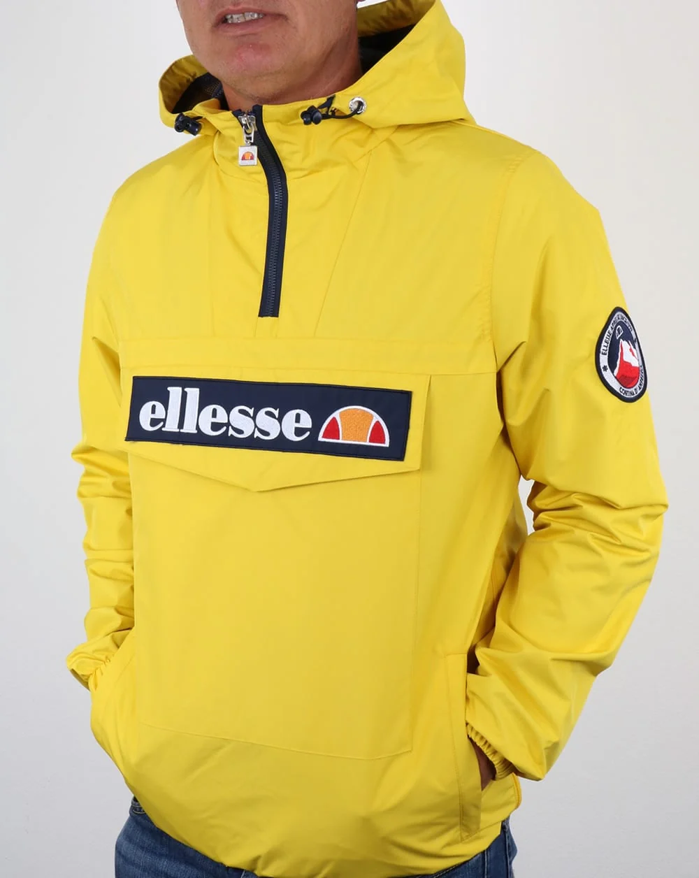 Ellesse Quarter Zip Overhead Jacket Yellow - Image 4