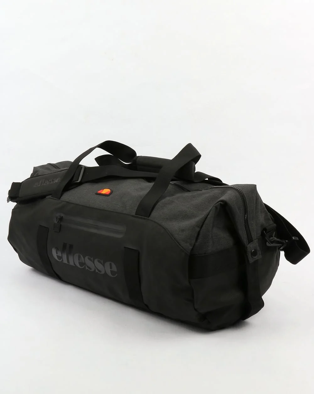 Ellesse Renato Barrel Bag Black/Charcoal Marl