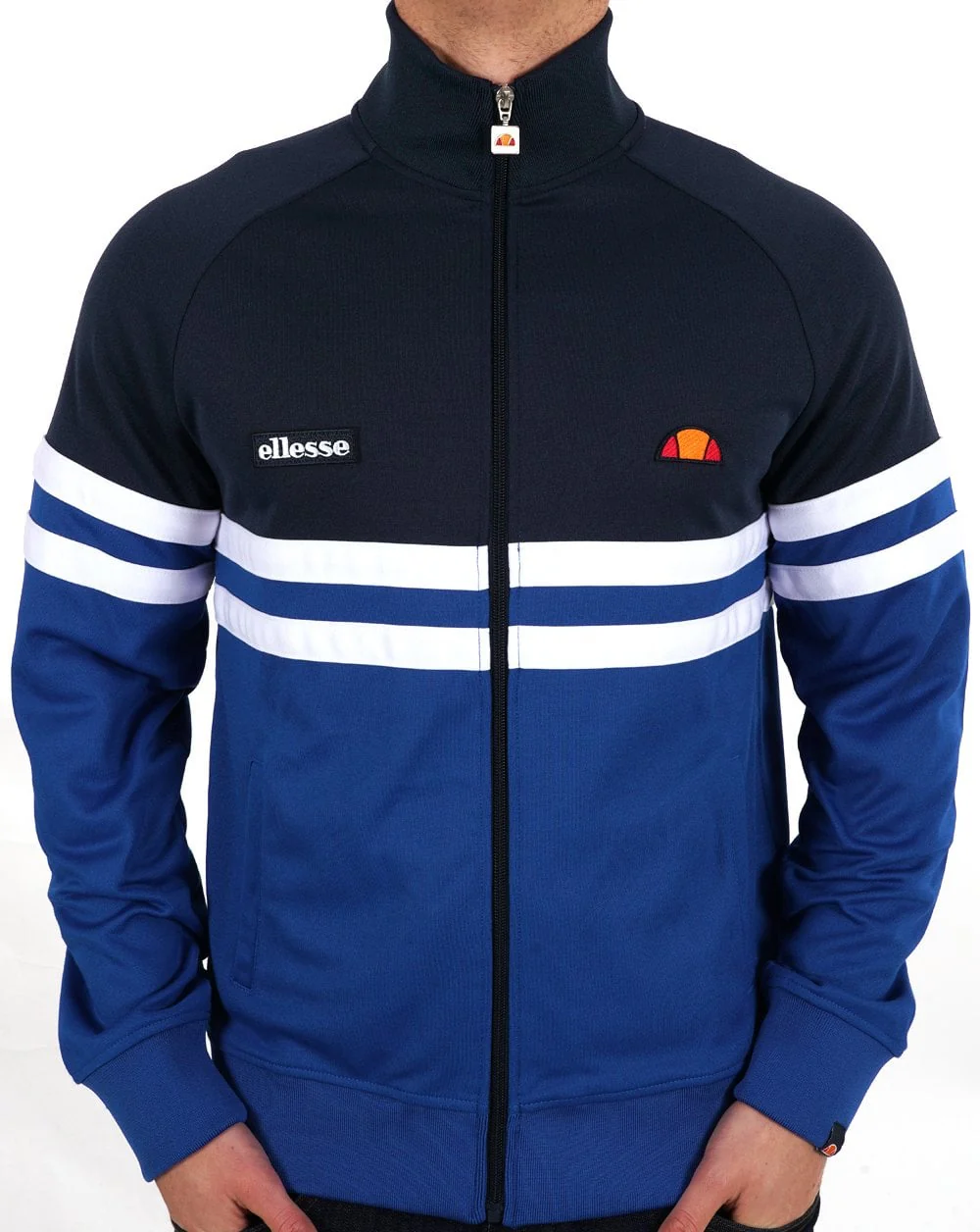 Ellesse Rimini Bex Track Top Navy Blue White - Image 2