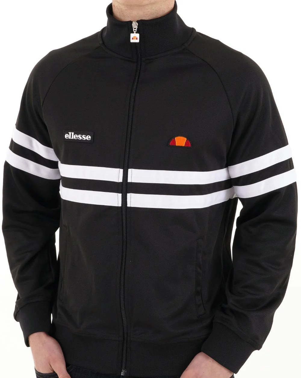 Ellesse Rimini Track Top Black/White - Image 2