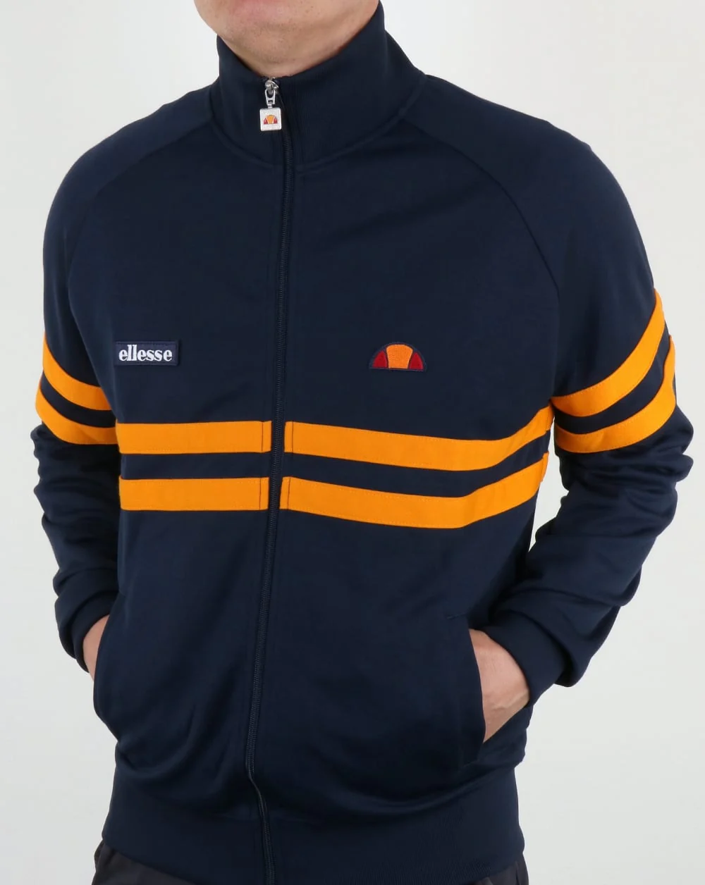 Ellesse Rimini Track Top Navy/Orange - Image 3