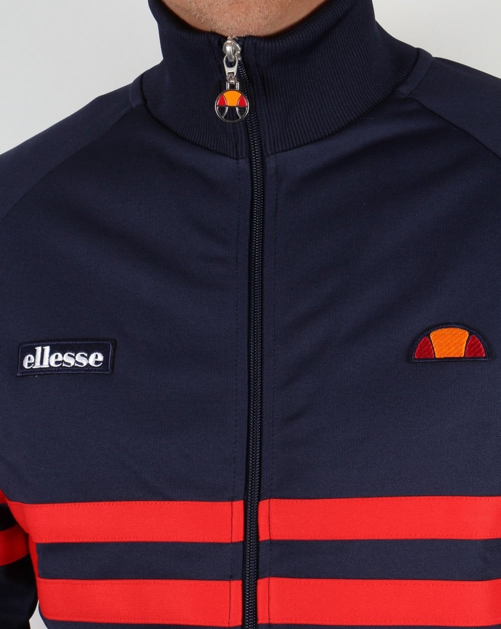 Ellesse Rimini Track Top Navy/Red - Image 2