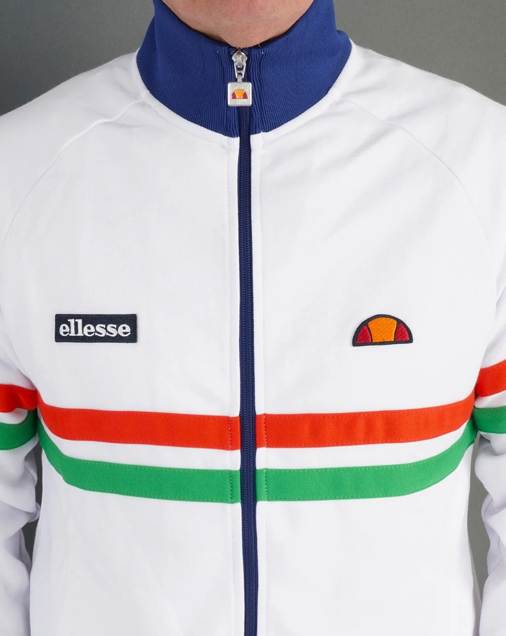 Ellesse Rimini Track Top White/Blue - Image 3