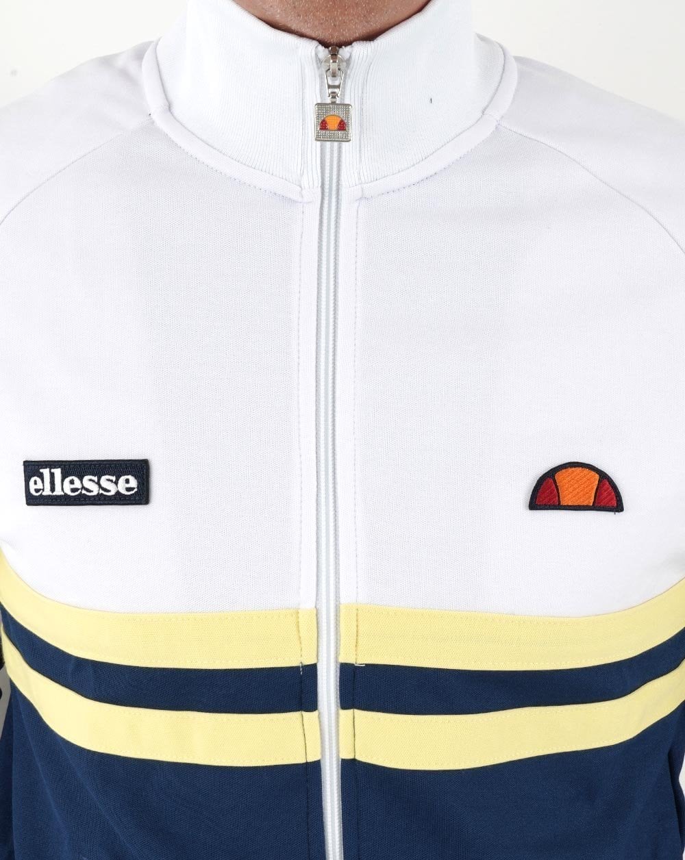 Ellesse Rimini Track Top White/Blue/Yellow - Image 2