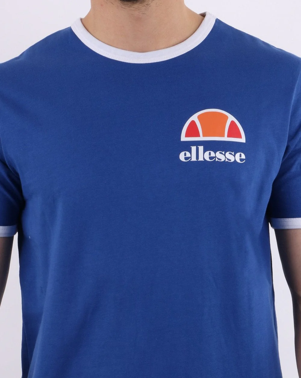 Ellesse Ringer T Shirt Royal Blue - Image 4