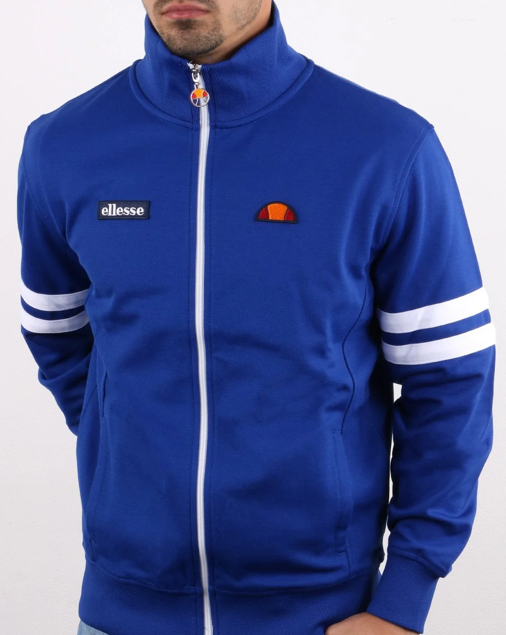 Ellesse Roma Track Top Blue/White - Image 3