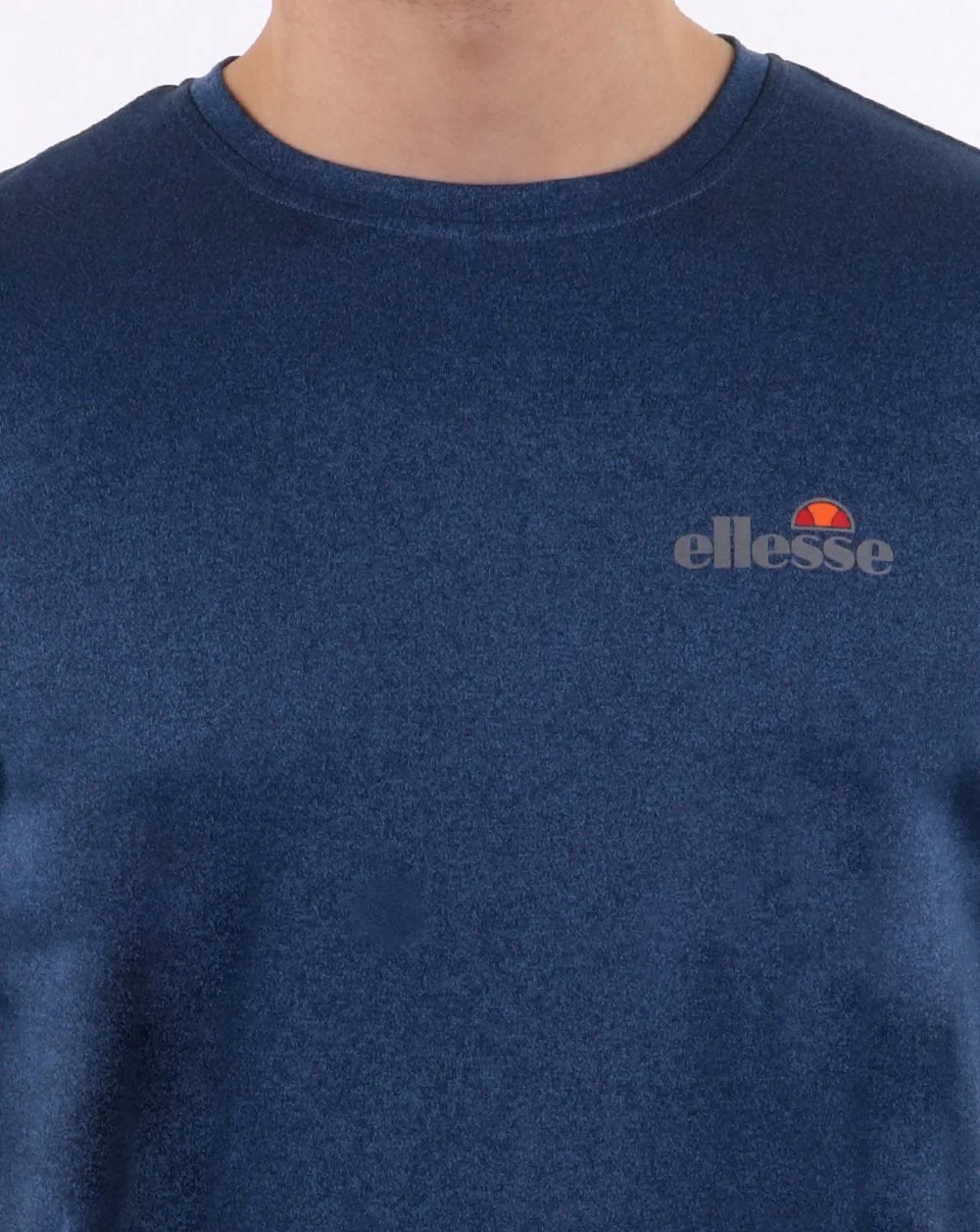 Ellesse Sport T Shirt Navy Marl - Image 3