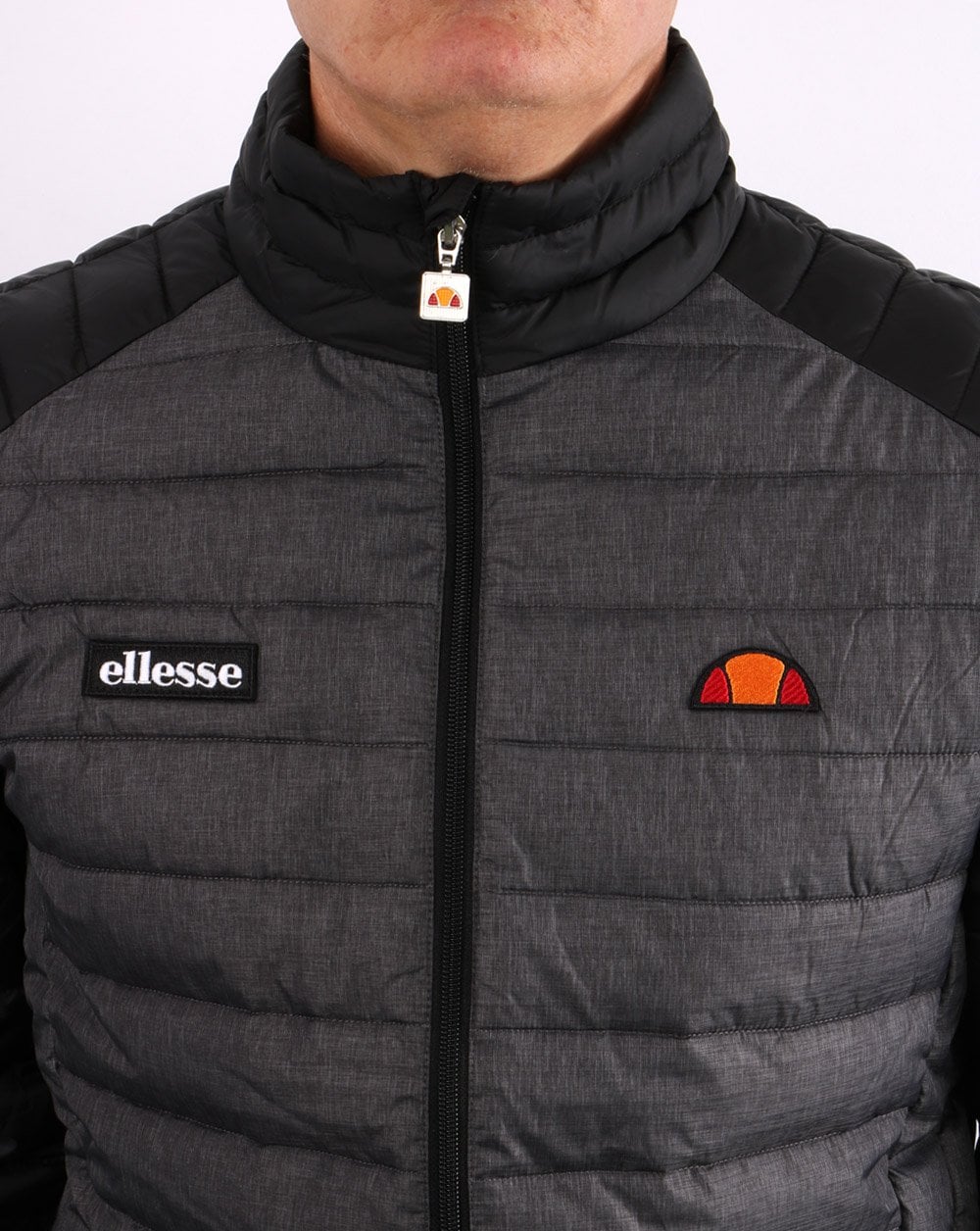 Ellesse Tartaro Padded Jacket Dark Grey Marl - Image 4