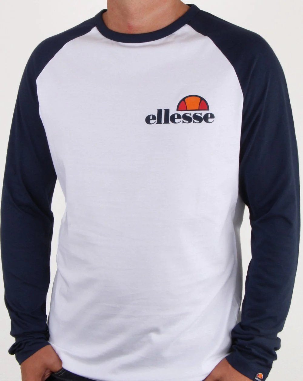 Ellesse Thero Long Sleeve T Shirt White/navy