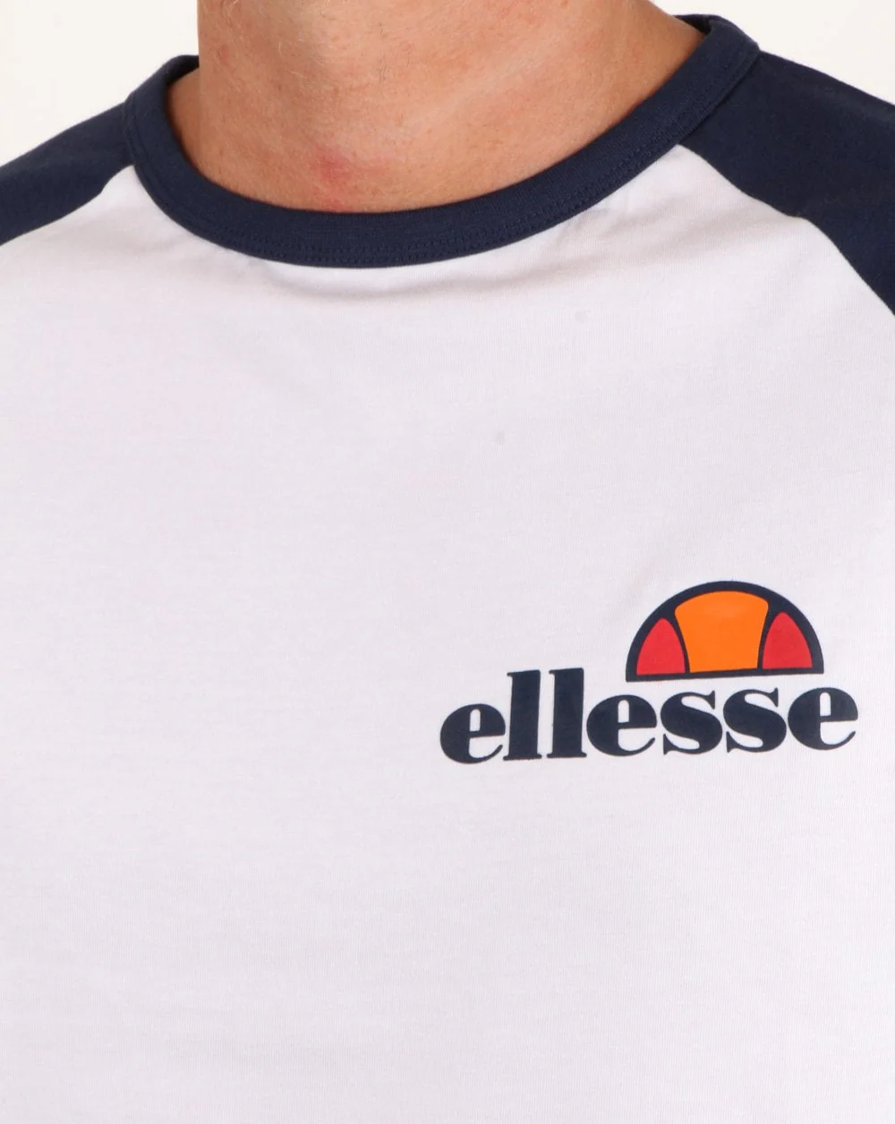 Ellesse Thero Long Sleeve T Shirt White/navy - Image 2
