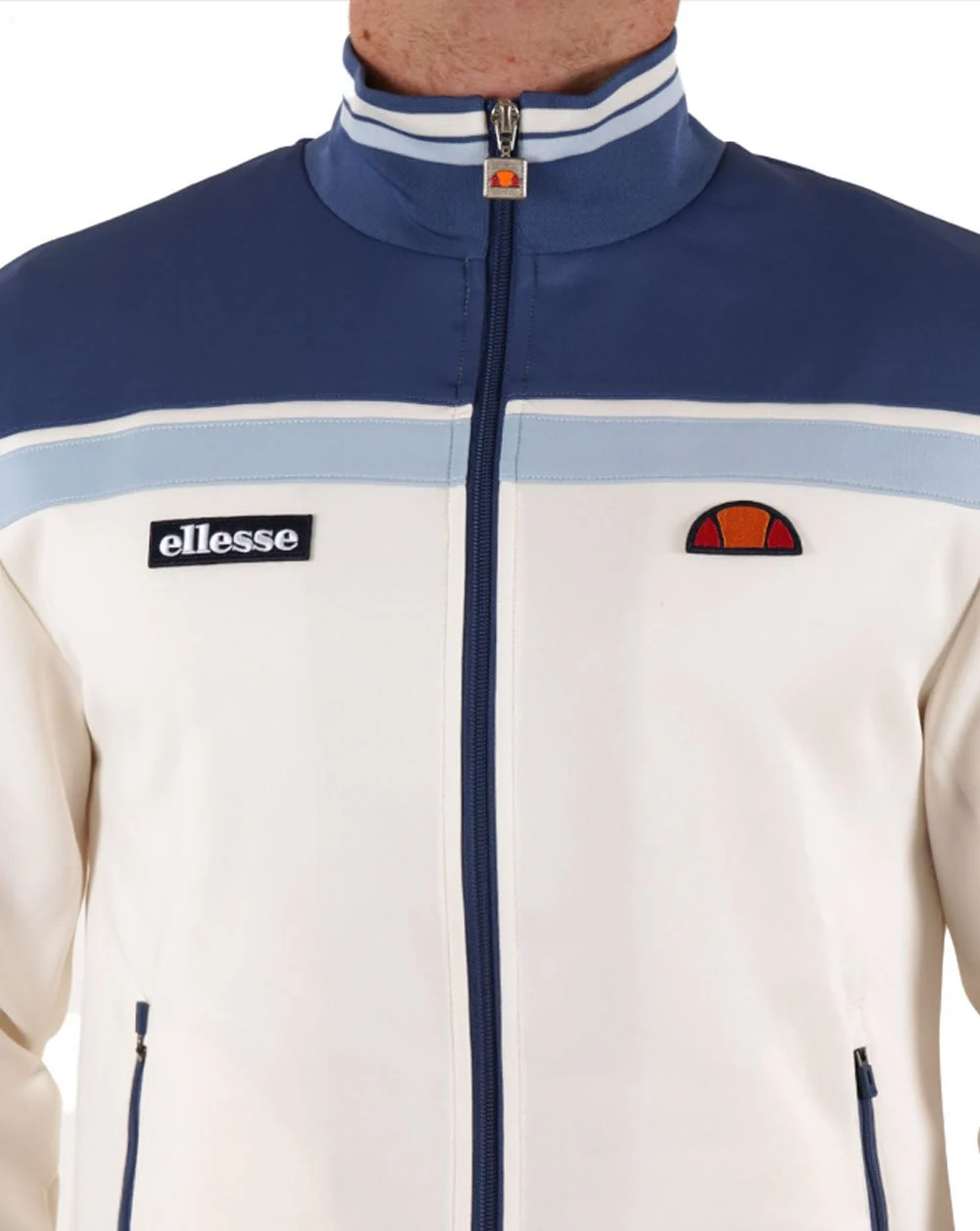 Ellesse Vignola Track Top Off White/Blue - Image 2